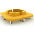 2019 hot sale leather folding bed l shaped classic sofa